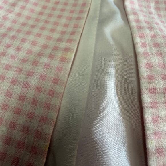Retro Pink Gingham Cottage Vest - Picture 4 of 6